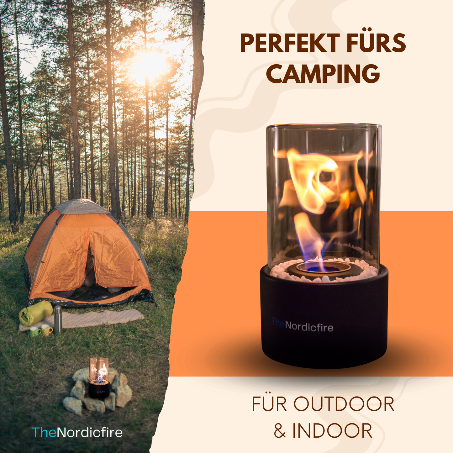 TheNordicfire Tischkamin für Indoor & Outdoor